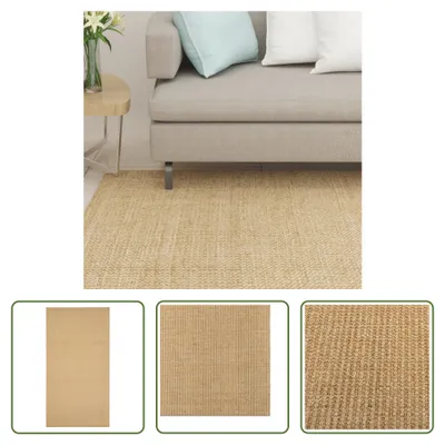 Produktbild von The Living Store Teppich Natur Sisal 80x150 cm