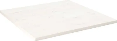 Produktbild von vidaXL Tischplatte Weiß 90x90x2,5 cm Massivholz Kiefer Quadratisch - Tischplatte - Tischplatten - Holztischplatte - Massivholztischplatte