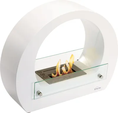 Produktbild von Purline SATURN W, Freistehende Feuerstelle, offen, Weiß, Drinnen/Draußen, Rund, 1,2 l