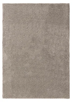 Produktbild von Waschbarer Hochflorteppich Soho Hellgrau 15x15 cm Muster Wohnzimmer Rechteckig Rutschfest Waschbar Hochflor benuta Flauschig Plüsch Shaggy Weich