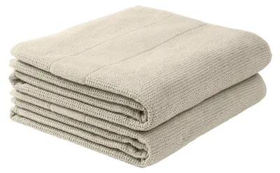 Produktbild von SCHIESSER Duschtuchset Turin | Einfarbig | 2-teilig | 100% Baumwolle | Flauschig & Saugstark | 70x140 cm | Helltaupe