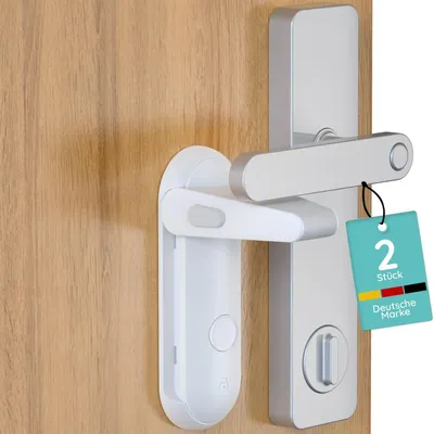 Imagen del producto de Cerraduras de seguridad para puertas, 2 unidades, sin necesidad de taladrar, para mayor seguridad en el hogar
