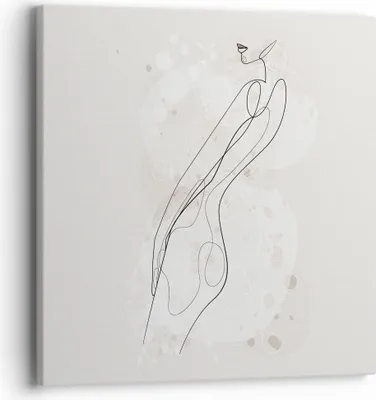 Produktbild von Bild auf Leinwand - Leinwandbild - Einteilig - Minimalismus Körper Frauen - 40x40cm - Wand Bild - Wanddeko - Wandbilder - Leinwanddruck - Bilder - Wanddekoration - Leinwand bilder - AC40x40-4831