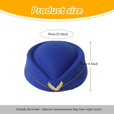 Dailygoods Stewardess-Pet Professionelles Design - Zubehör für Kabinenpersonal - Cosplay - Kostüm - Halloween-Party