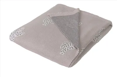 Produktbild von Bambus-Babydecke 80x100 Beige, Muster-Design