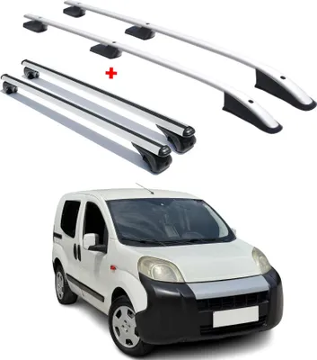 Image de Barres de toit trans+long pour Fiat Fiorino Citroen Nemo Peugeot Bipper 2007-22