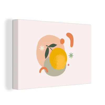 Obrázek produktu pro OneMillionCanvasses® Malba na plátně Nástěnná malba na plátně - Citron - Ovoce - Pastelové barvy - 150x100cm