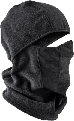 Image de Masque de ski chaud et respirant, noir, en une seule pièce