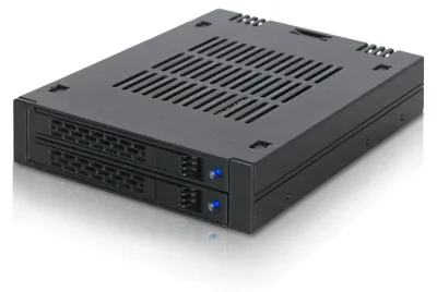 Zdjęcie produktu dla Icy Dock MB742SP-B, Czarny, Metal, Plastik, 9.5 mm, 12 Gbit/s, CE, REACH, 101,6 mm