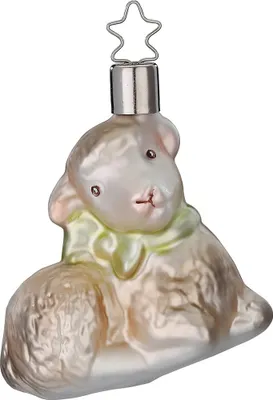 Produktbild von INGE-GLAS Manufaktur - Glasornament Lämmchen, H: 7 cm