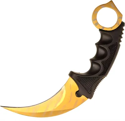 Image de Couteau de plein air IK-39018 - Design Karambit en Or KP39018