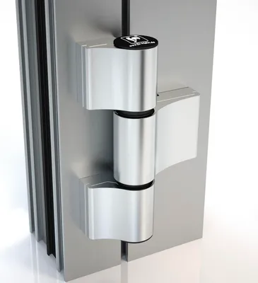 Produktbild von HAHN Türband 4 AT, 3-teilig 20/65/58 mit Ankerschraube, silber eloxiert