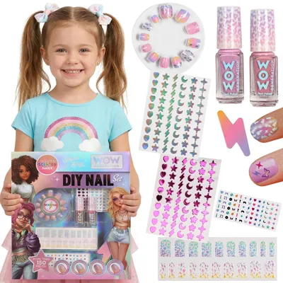 Produktbild von WOW Generation Nagelset für Kinder, großes Maniküre Set mit duftenden Stickern