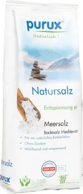 Produktbild von 1 kg Mediterran Badesalz  Badezusatz 100% Meersalz