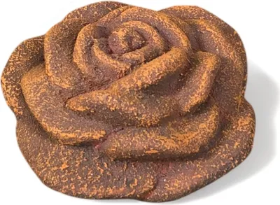 Produktbild von Rosenblüte Stein Rose Steinrose Rosen Blüte Blumen Steinguss frostfest Garten Rost Optik 8cm