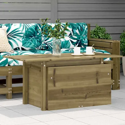 Produktbild von Design Gartentisch 100x50x75 cm Kiefernholz Imprägniert, Gartentische 2024 Neu