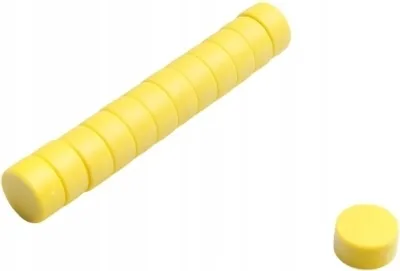 Produktbild von Büromagnet E 12,7x6,35 - Gelb, Extrem stark, Magnettafeln, Kühlschränke, Whiteboards, DIY
