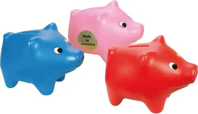 Produktbild von LENA Sparschwein 15cm farblich sortier