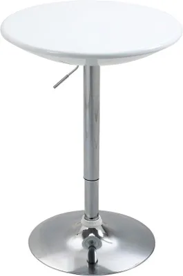 Produktbild von Bartisch höhenverstellbar Ø 61 cm - Weiß