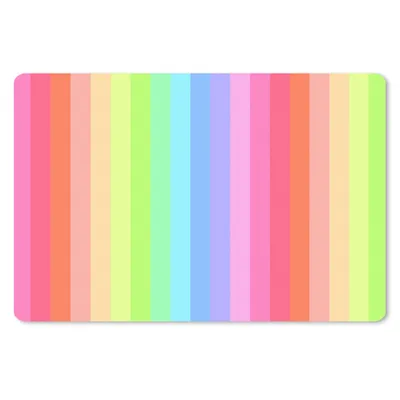 Produktbild von MuchoWow® Schreibtischunterlage Regenbogen - Muster - Pastell 60x40 cm - XXL Mauspad - Großes Mauspad