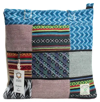 Imagen del producto de Bolso Tote Patchwork de Katmandú - Diseño Dhaka (37x38 cm)