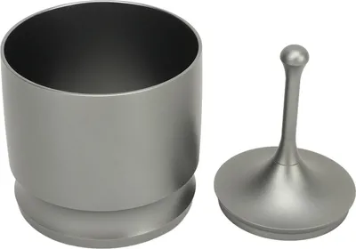 Zdjęcie produktu dla Pierścienie dozujące ze stopu aluminium, zapobiegające rozsypywaniu się kawy mielonej, 58 mm, szare