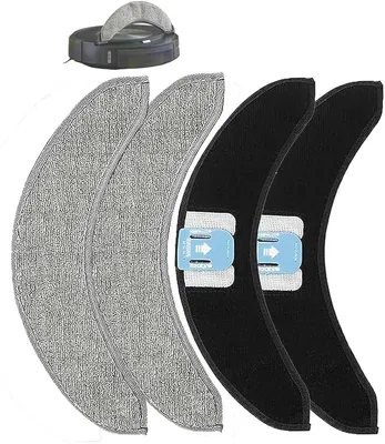 Productafbeelding van PolkaHome® Vervangende Mop Pads – 4-pack, Geschikt voor iRobot Roomba Combo J7+/J7 en j9+ – Mopdoeken / Dweildoeken / Vervangende Doeken /