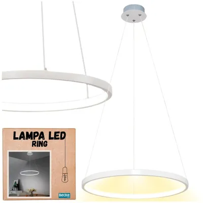 Produktbild von LED-Ringlampe, Kronleuchter für Loftküchen, skandinavische Hängelampe, 110 cm, Neutral