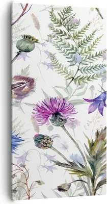 Produktbild von Bild auf Leinwand - Leinwandbild - Blume Wiese Natur - 65x120cm - Wand Bild - Wanddeko - Wandbilder - Leinwanddruck - Bilder - Kunstdruck - Wanddekoration - Leinwand bilder - Wandkunst - PA65x120-3838