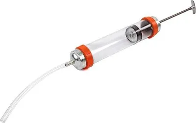 Obrázek produktu pro Profesionální ruční pumpa pro čerpadla olejů a kapalin – objem: 500 ml, délka: 400 mm