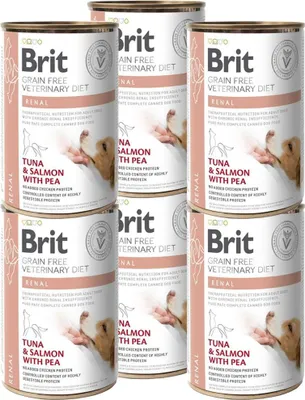 Produktbild von Brit Grain Free VET Diets Dog Can Renal 6x400g