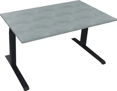 Produktbild von Sitz-/Stehtisch Kufe Doppels. Quad. B1400xT800xH645-1275 an/Beton