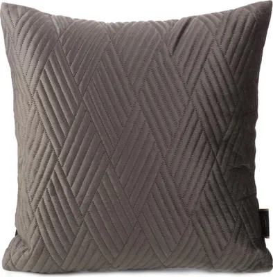 Image de EUROFIRANY | Taie d'oreiller - 40x40 cm - Marron - Velvet
