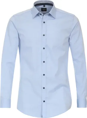 Produktbild von VENTI Herren Businesshemd Langarm Kent Body-Fit Hellblau 35