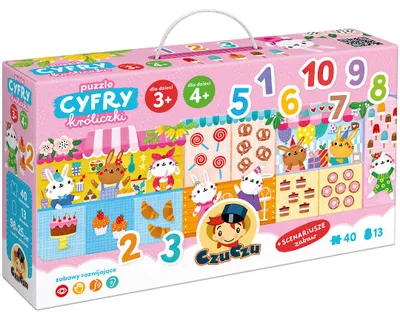 Produktbild von CZUCZU Zahlenpuzzle Hasen 93372