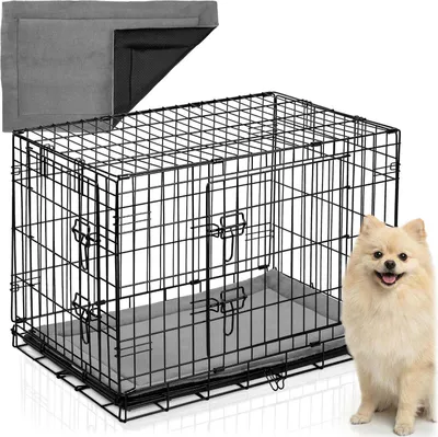 Zdjęcie produktu dla Metalowa buda dla psa + legowisko 75 x 45 x 54 cm PH-200