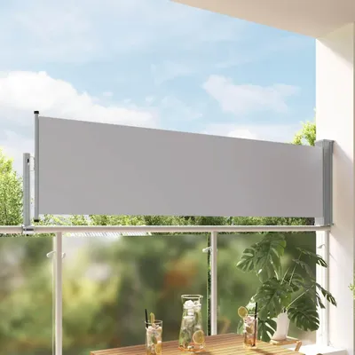 Immagine prodotto di Tenda laterale estensibile 80×300 cm grigio