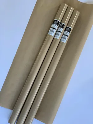 Productafbeelding van Bruine kraft pakpapier kaftpapier cadeaupapier inpakpapier - 300 x 70 cm - 3 rollen