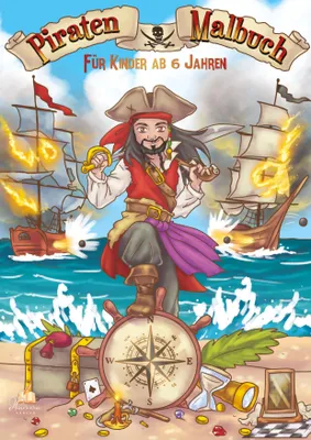 Produktbild von Piraten Malbuch für Kinder ab 6 Jahren