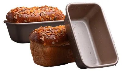 Image de ( set de 2 )450g moule à pâtisserie fond solide anti-adhésif moule à toast moule à gâteau fromage beurre moule à pain four ménager