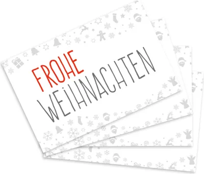 Produktbild von itenga 24 x Geschenkekärtchen "Frohe Weihnachten"