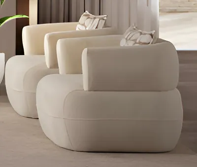Produktbild von Stilvoller Polstersessel Wohnzimmer Stoffsessel Einzelsessel Möbel