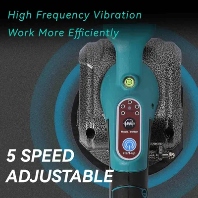 Image de Machine de pose de carrelage, vibration réglable, forte aspiration, 1 jeu de batteries