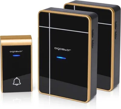 Immagine prodotto di Campanello elettronico senza fili con display a LED e 36 melodie, resistente all'acqua, portata fino a 150 m