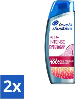 Zdjęcie produktu dla Szampon przeciwłupieżowy Head & Shoulders – Pure Intense – Grejpfrut – 250 ml – opakowanie ekonomiczne – 2 sztuki
