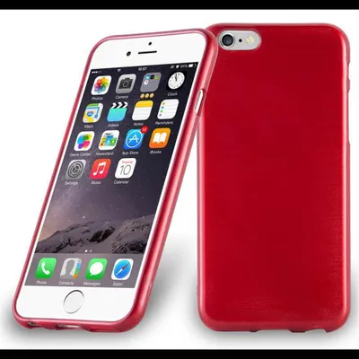 Immagine prodotto di Cadorabo Custodia per Apple iPhone 6 / 6S Custodia protettiva in silicone TPU rosso Custodia protettiva Cover