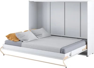 Produktbild von Schrankbett 140 x 200 Horizontal CP-04 Weiß Matt LENART CONCEPT PRO Wandklappbett