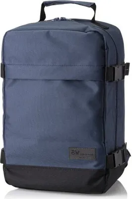 Produktbild von BAMBINIWELT RUCKSACK Handgepäck Reisetasche Boardgepäck Bordcase Kabinenkoffer Reiserucksac 40x20x25 40x30x20 Ryanair Wizzair (groß, blau-schwarz 40x30x25)
