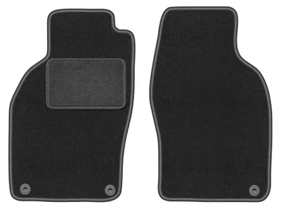 Immagine prodotto di Tappetini anteriori in moquette per Saab 9-3 I 1998-2003 (cabrio) – 2 pezzi, grigio grafite, su misura – Wielganizator LUX