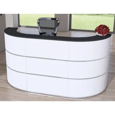 Zdjęcie produktu dla Lada Cento 3a, szer. x gł. 260 x 80 cm, biało-antracytowa